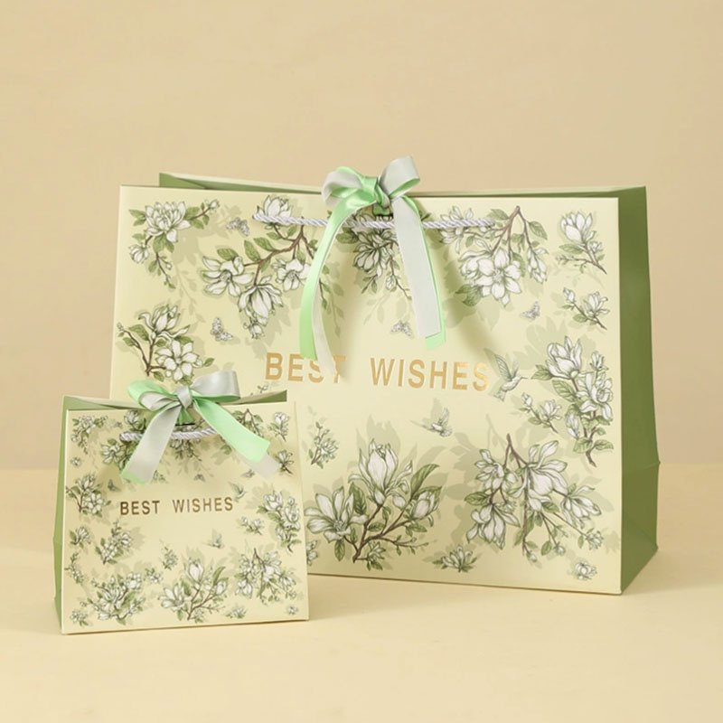 CMYK Printed Silk Scarf Gift Bag