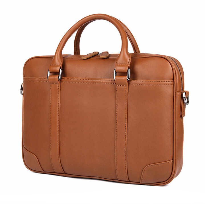 14 inch Genuine Leather Executive Laptop Briefcase