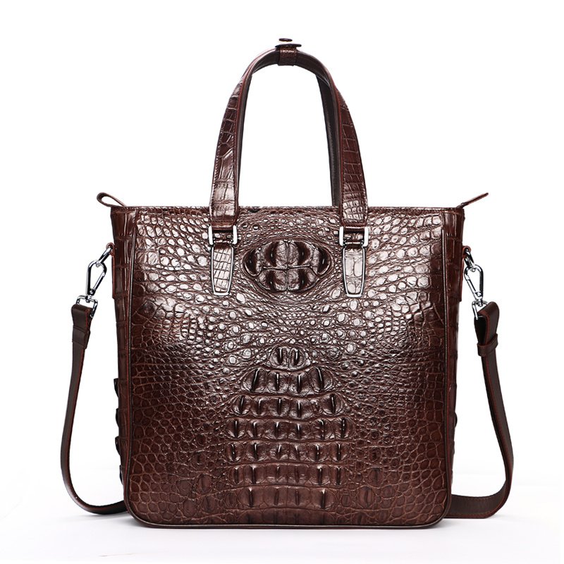 Crocodile-Skin Luxury Executive Business Bag