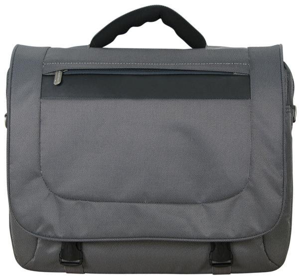 Grey Leather Laptop Briefcase, Executive Grey Line