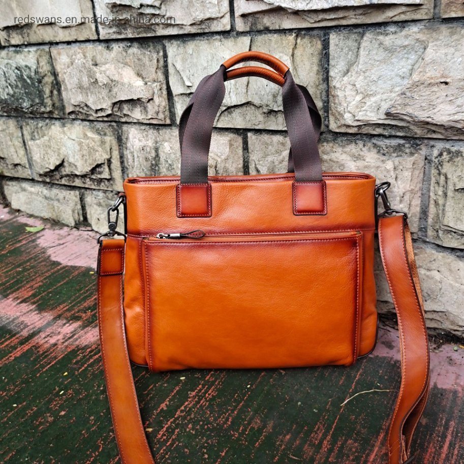 Handmade Genuine Leather Attaché Messenger