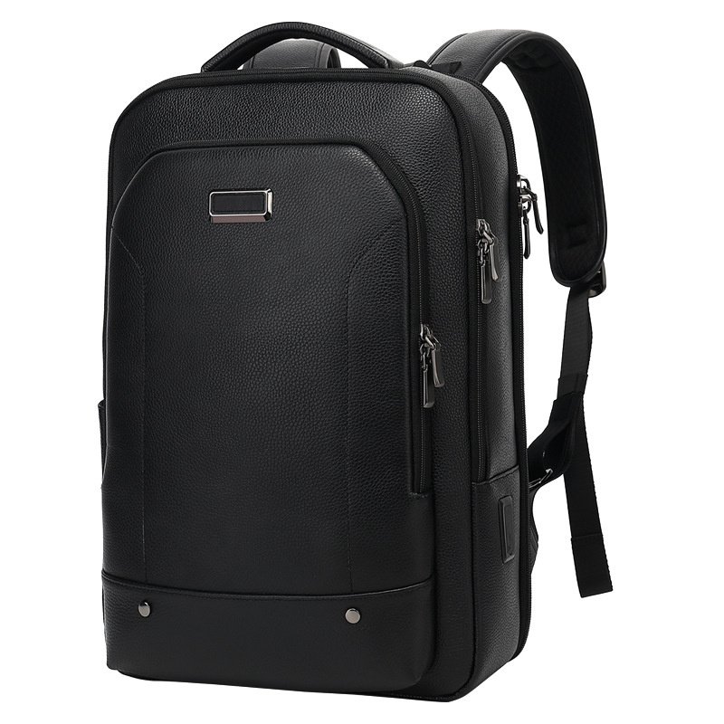 Water-Repellent Leather Executive Computer Bag