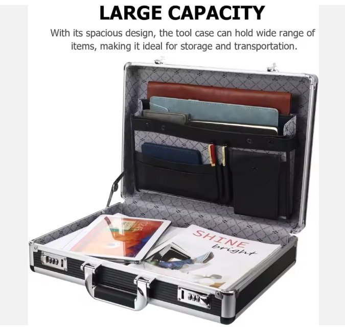 Aluminium Attaché with Combination Lock
