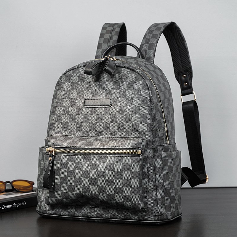 Checkerboard Pattern Luxury Leather Shoulder Bag
