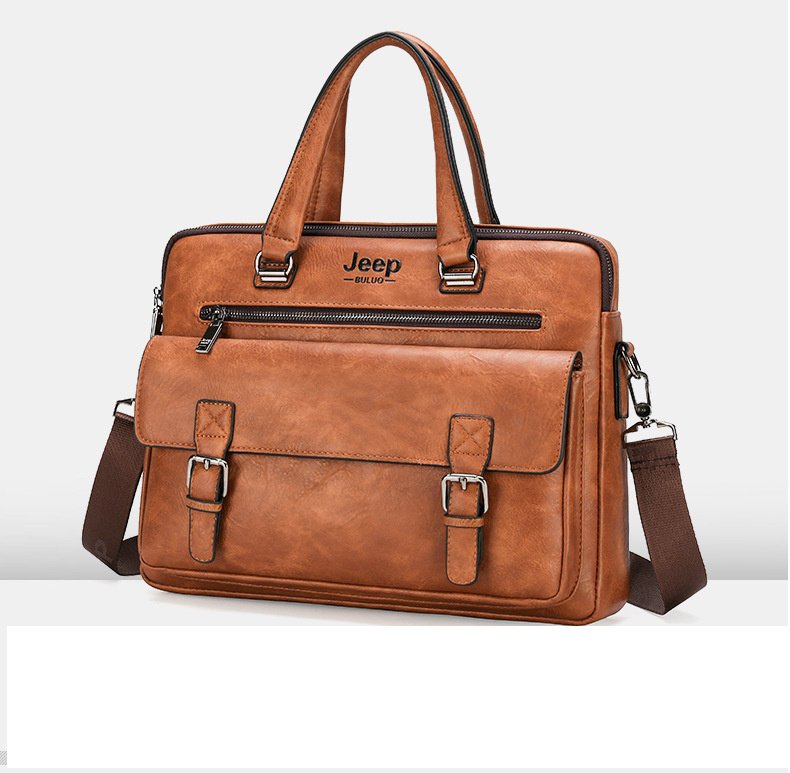 Soft Genuine Leather Executive Laptop Handbag
